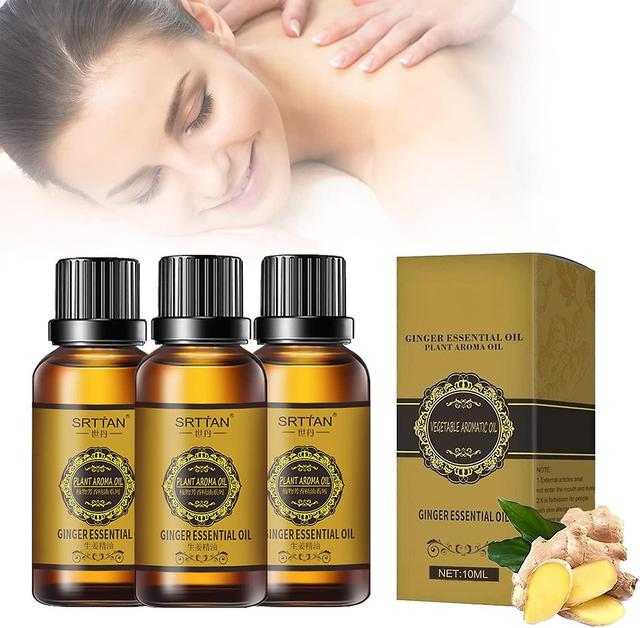 10ml slankende mave ingefærolie, mave dræning ingefærolie hudporer ingefær aromaterapi massage olie, hatic dræning ingefær olie, naturlig dræning g... on Productcaster.