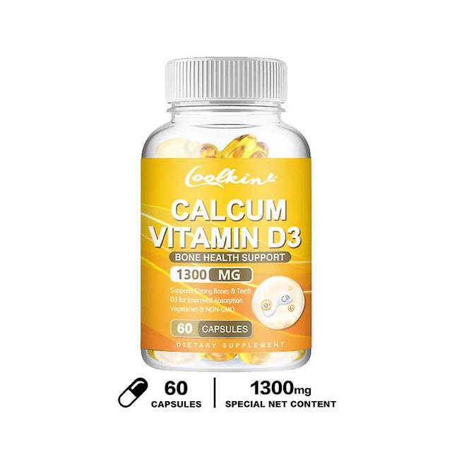 Vorallme Calcium 1200 Mg Plus Vitamin D3 For Bone Health And Immune Support, Enhanced Carbonate Absorption Dietary Capsules 60 Capsules on Productcaster.