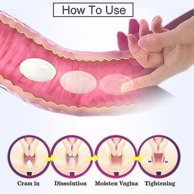 10pcs Dropshipping Narrowing The Vaginal Tightening Stimulator Female Hygiene Repair Shirnk Vaginal Stick Chka Wand Health Care White 1Box (8pcs) on Productcaster.