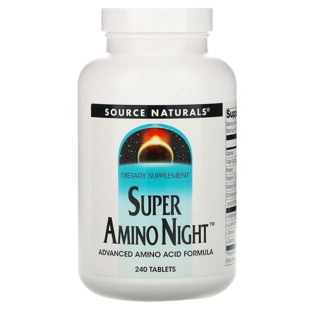 Source Naturals Källa Naturals, Super Amino Night, 240 Tabletter on Productcaster.