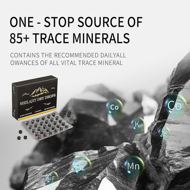 Lepm Shilajit Tabletten, Oragnic Shilajit Pure Tablet 60 Stück, Shilajit Himalaya-Harz mit Fulvinsäure und 85+ Mineralien Ergänzung für Energie und... on Productcaster.