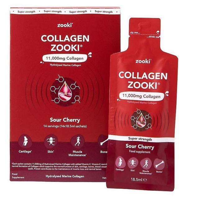 Zooki Super Strength Collagen Sour Cherry Sachets 14 on Productcaster.