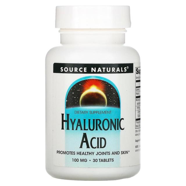 Source Naturals Fonte Naturals, Ácido Hialurônico, 100 mg, 30 Comprimidos on Productcaster.