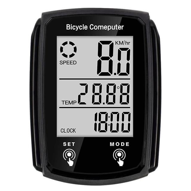 Mountain Bike Touch Screen Speedometer Sturdy Waterproof Backlit Odometer Durable Lightweight Fryer Pan Black on Productcaster.