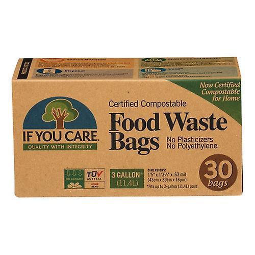 If You Care Si vous vous souciez des sacs de déchets alimentaires compostables certifiés, 30 compte (paquet de 1) on Productcaster.