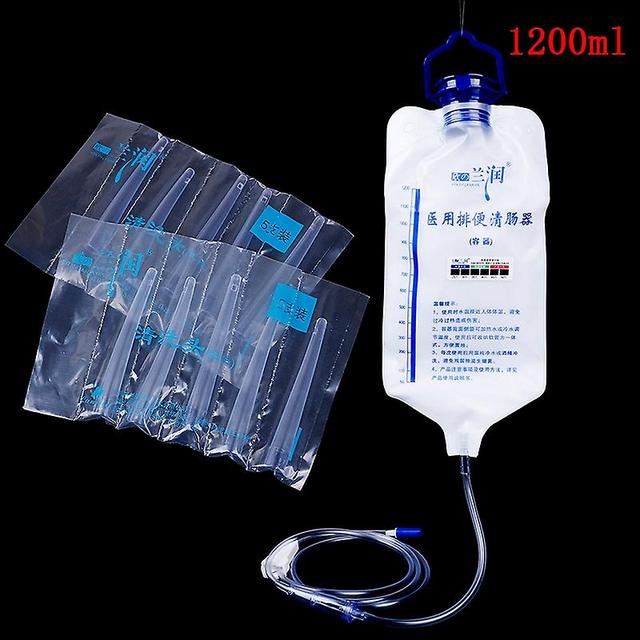 1200ML Enema Kit Spa bowel Detoxification Colon Hydrotherapy Anus&Vaginal Cleaning Medical House on Productcaster.