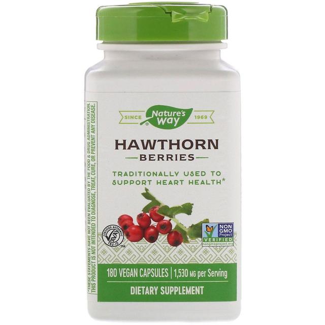 Nature's Way, Hawthorn Berries, 1,530 mg, 180 Vegan Capsules on Productcaster.