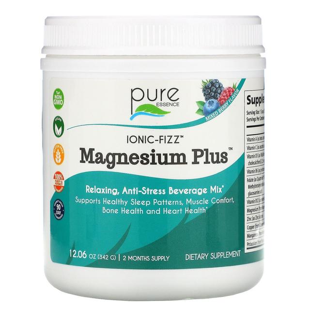 Pure Essence, Ionic-Fizz, Magnesium Plus, Mixed Berry, 12.06 oz (342 g) on Productcaster.