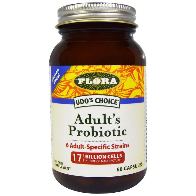 Flora, Udo's Choice, Adult's Probiotic, 17 Billion Cells, 60 Capsules on Productcaster.