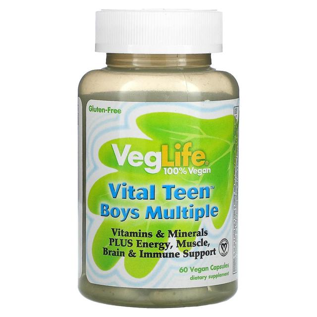 VegLife, Vital Teen Boys Múltiplo, 60 Cápsulas Veganas on Productcaster.