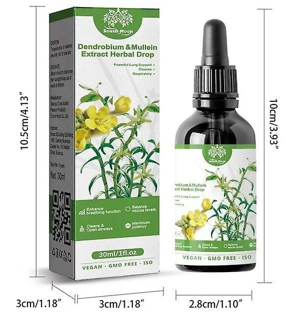 1/2/3pcs Clearbreath Dendrobium & Mullein Extract - Powerful Lung Support & Cleanse & Respiratory, Herbal Lung Health Essence, Clearbreath Dendrobi... on Productcaster.