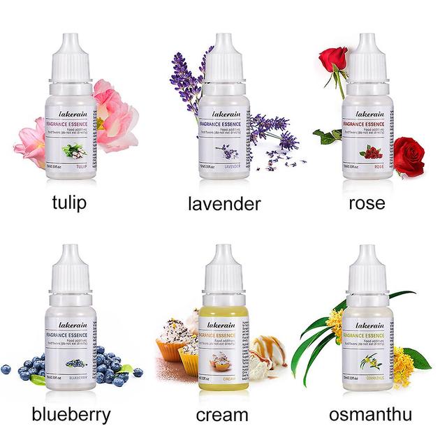 6 x 10ml Pure Fruit Vonný olej Difuzér éterických olejov Jahodový mangový aromatický olej na výrobu mydla na pery nastaviť 2 on Productcaster.