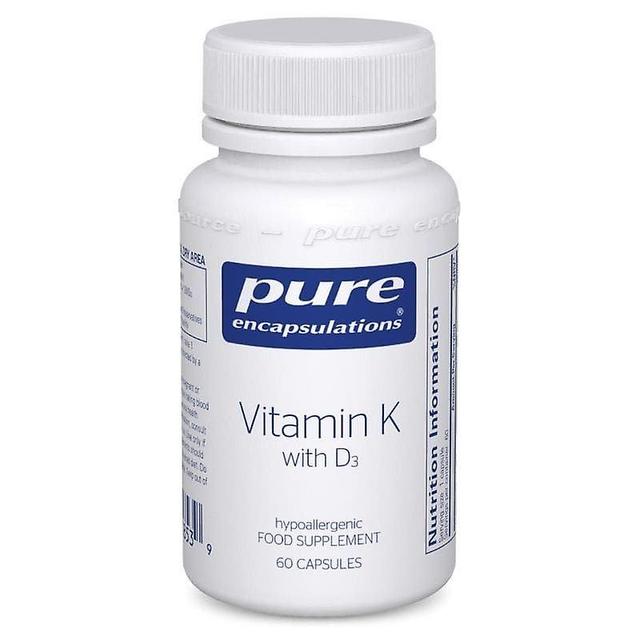 Pure Encapsulations Puhtaat kapselaatiot K-vitamiini D3-kapselit 60 on Productcaster.