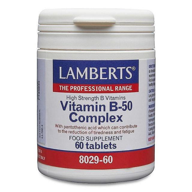 Lamberts vitamin B-50 komplekse tabletter 60 (8029-60) on Productcaster.