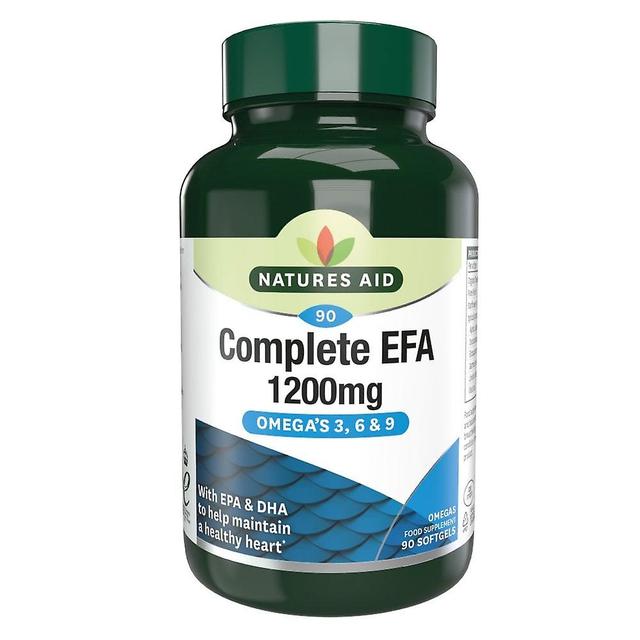 Natures Aid Complete EFA (Essential Fatty Acids) 1200mg Omega 3, 6 & 9, 90 Capsules on Productcaster.