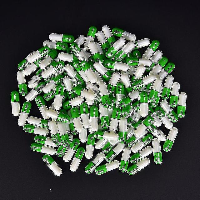 1000 sztuk Multicolor Empty Gelatin Capsules Pill Vcaps Gel Halal Separated Box Biało zielony on Productcaster.