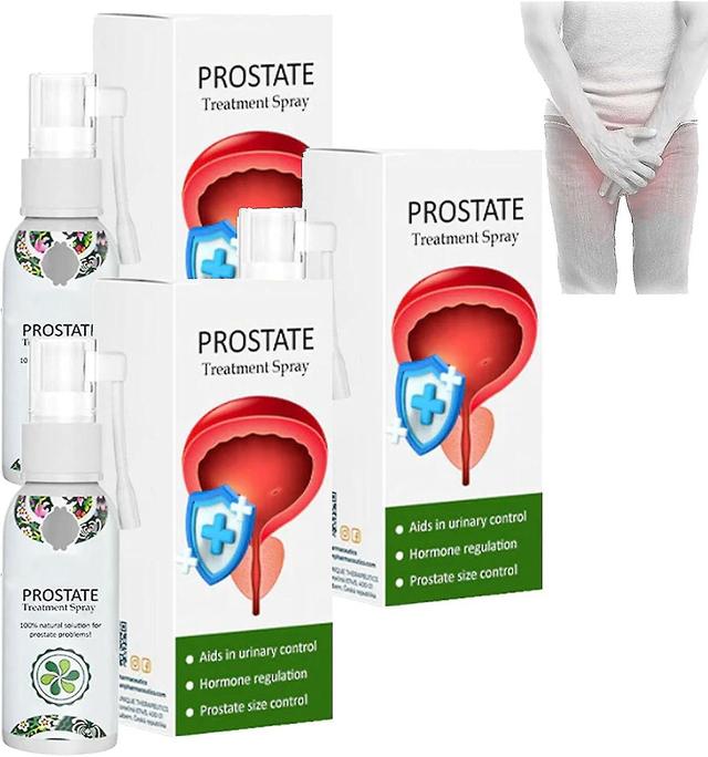 Sprej na liečbu prostaty, kapsuly na zdravie prostaty, prírodný bylinný sprej prostaty Save Prostate Health Pro Advanced doplnok prostaty -AQWG 3pcs on Productcaster.