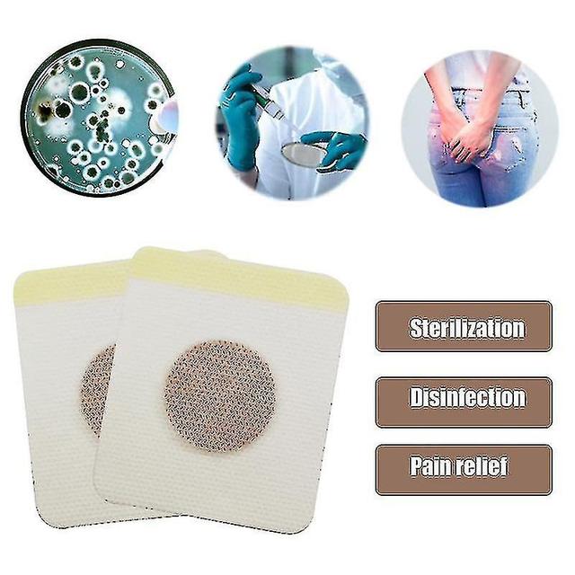 8pcs Hämorrhoidenpflaster Leistungsstarke Behandlung Analfissurenriss Interne und Externe Paste Hämorrhoiden Bauchnabel für die Gesundheit des Körpers on Productcaster.