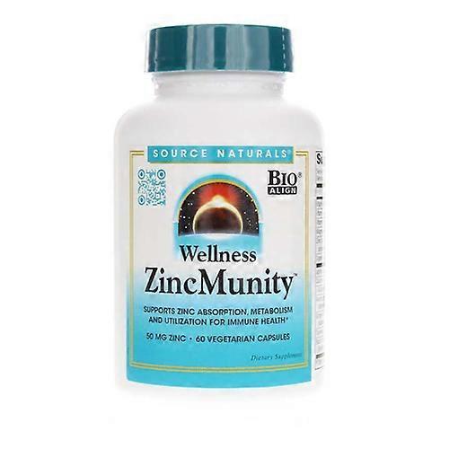 Source Naturals Wellness ZincMunity, 60 Veg Caps (Pack of 1) on Productcaster.