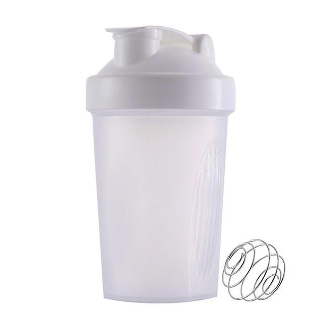 400 ml Sports Fitness Gym Whey Protein Powder Mixing Bottle Blanco on Productcaster.