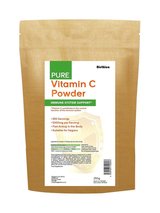 Biethica pure vitamin c powder 250g on Productcaster.