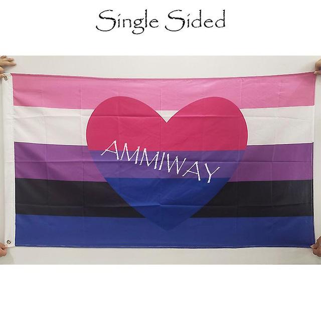 Ederfun Setiap ukuran aseksual aromatis combo bendera lgbtqia eso masyarakat aseksualitas pýcha rianbow satu atau dua sisi bendera spanduk Jednostr... on Productcaster.