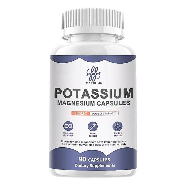 Magnesium Potassium Capsules For Overall Health, Brain, Muscles, Bones And Energy Supporthuamade Huamade 90PCS on Productcaster.