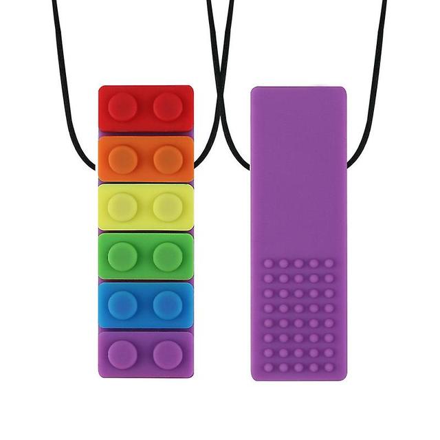 3pcs Sensory chew necklace for toddlers with autism and chewing needs, oral motor chewable tablets Type 4 on Productcaster.