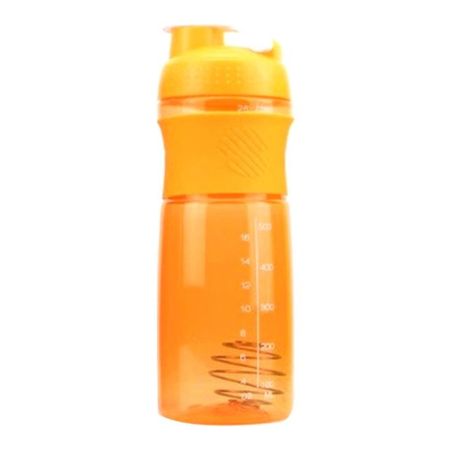 760ml Shaker Bottle Eco-friendly Large Capacity Plastic Protein Powder Mixing Bottle Supplies for Orange on Productcaster.