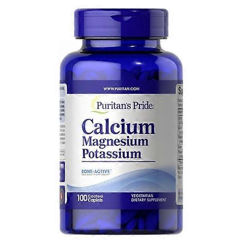 Puritan's Pride Calcium Magnesium and Potassium, 100 Caplets (Pack of 1) on Productcaster.