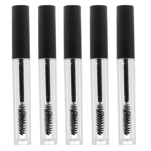 5 Stück 2,5 ml leere Röhrchen Stäbe Wimpernöl Fläschchen Flüssigkeit Flasche Argent Schwarz on Productcaster.