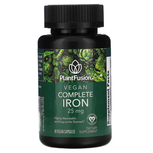 PlantFusion, Vegan Complete Iron, 25 mg, 90 Vegan Capsules on Productcaster.