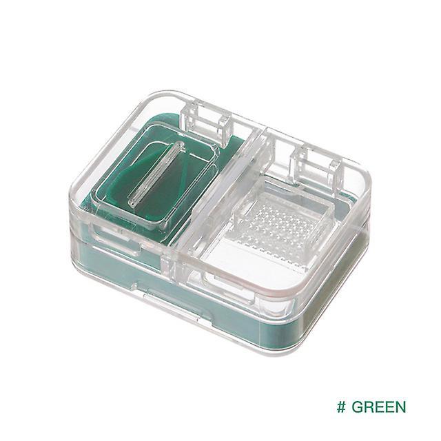 Wabjtam Portable Pill Pulverizer Grind Medicine Cut Tablets Divider Storage Box Crusher Crushed Pills Crushing(green) on Productcaster.