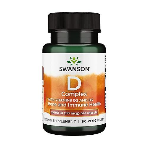 Swanson Vitamin D complex w/D2 & D3 60 vegetable capsules on Productcaster.