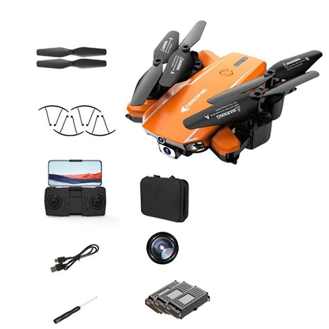 Portable Black/oranges Drone-camera With Bag 360 Flip Speed Adjustment Quadcopters Gifts For Kids Adults Orange Single8K 3B on Productcaster.