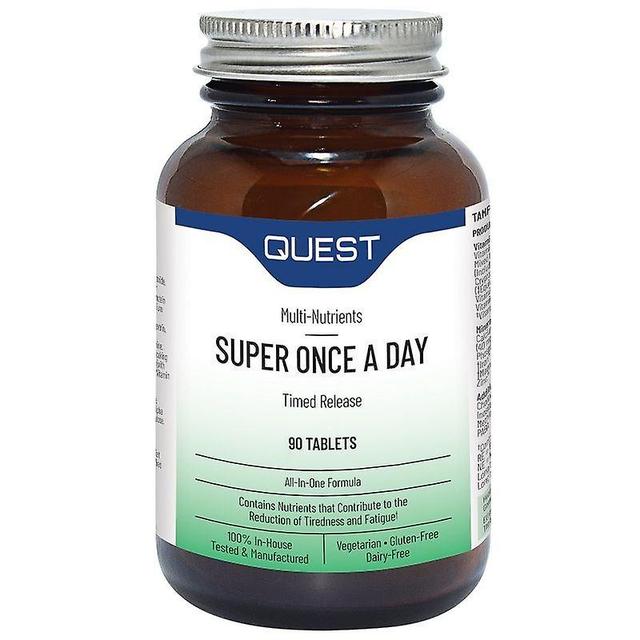 Quest Vitamins Quest Vitaminas Super Una vez al día Pestañas 90 (P601355) on Productcaster.