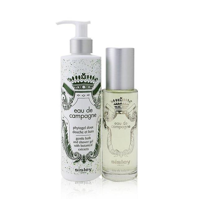 Sisley Eau de campagne -arkku: wc-suihke 100ml / 3.3oz + hellävarainen kylpy- ja suihkugeeli 250ml / 8.4oz - 2kpl on Productcaster.