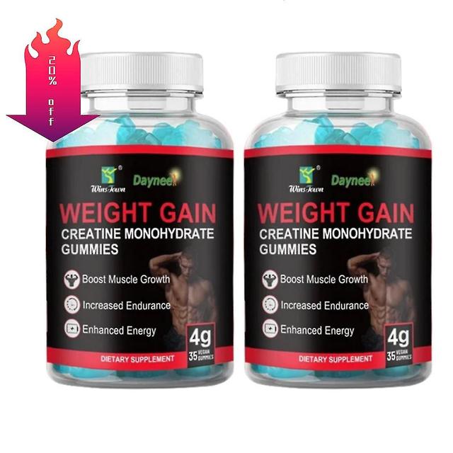 Creatine Monohydrate Gummies For Weight Gain | Dietary Supplement For Increasing Muscle Mass, Energy, Muscle Recovery And Endurance 1-pack 2PCS on Productcaster.