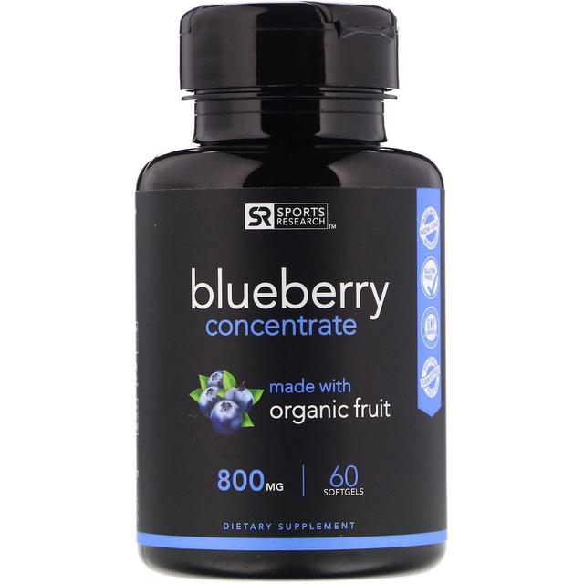 Sports Research, Blueberry Concentrate, 800 mg, 60 Softgels on Productcaster.