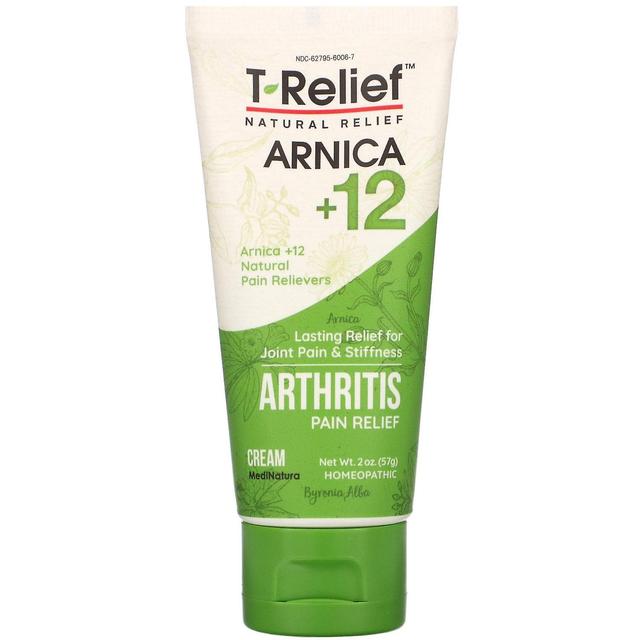 MediNatura, T-Relief, Arnica +12, Arthritis Pain Relief Cream, 2 oz (57 g) on Productcaster.