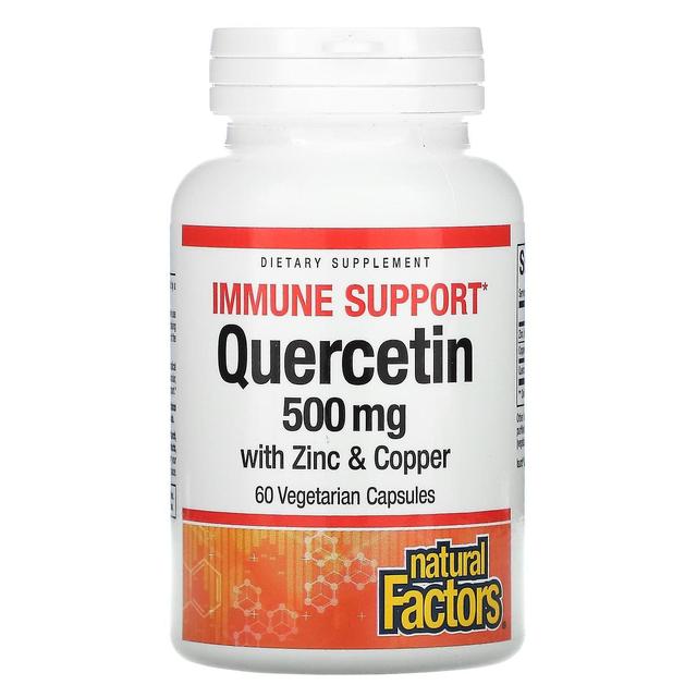 Natural Factors, Immune Support, Quercetin, 500 mg, 60 Vegetarian Capsules on Productcaster.