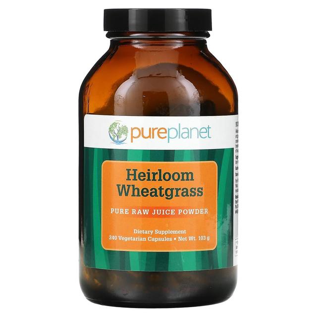 Pure Planet, Heirloom Wheatgrass, 240 Vegetarian Capsules, 103 g on Productcaster.