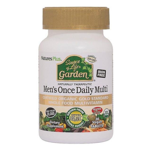 Nature's Plus Nature es Plus Source of Life Garden Organic Mens Daily Tabs 30 (30745) on Productcaster.