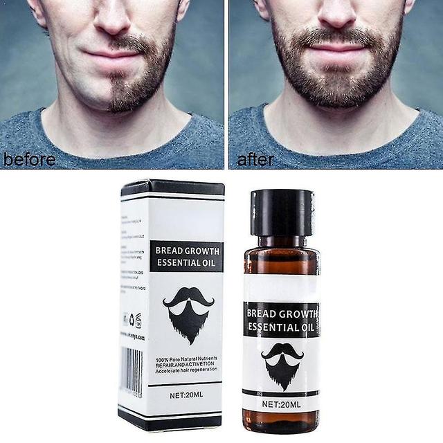 Ny 2023 Beard Growth eterisk olja för herrar Essentiellt hår återfuktar vårdtillväxt 15ml on Productcaster.