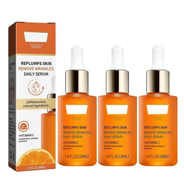 3x 30ml Vitamin C Serum With Hyaluronic Acid Suitable For Anti Ageing/wrinke Face /shrink Pores on Productcaster.