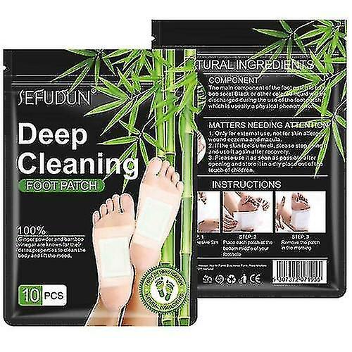 Foot Pads Deep Cleansing Foot Patches W/ Bamboo Vinegar Ginger Powder 10-50pcs Size 50Pcs on Productcaster.