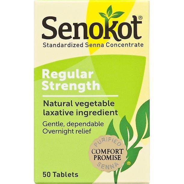 Senokot regular strength natural vegetable laxative tablets, 50 ct on Productcaster.