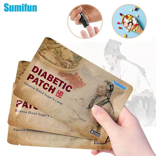 Qian 6/12/24/36pcs Herbal Extract Diabetic Patch Hypoglycemic Reduce Glucose Content Stabilizes Blood Sugar Medical Plaster K05101 36pcs in 6bags on Productcaster.