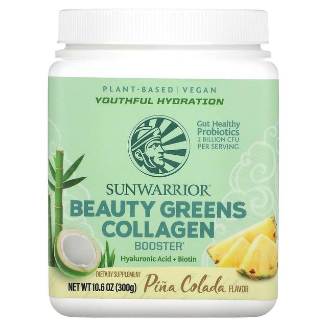 Sunwarrior, Beauty Greens Collagen Booster, Pina Colada, 10.6 oz (300 g) on Productcaster.