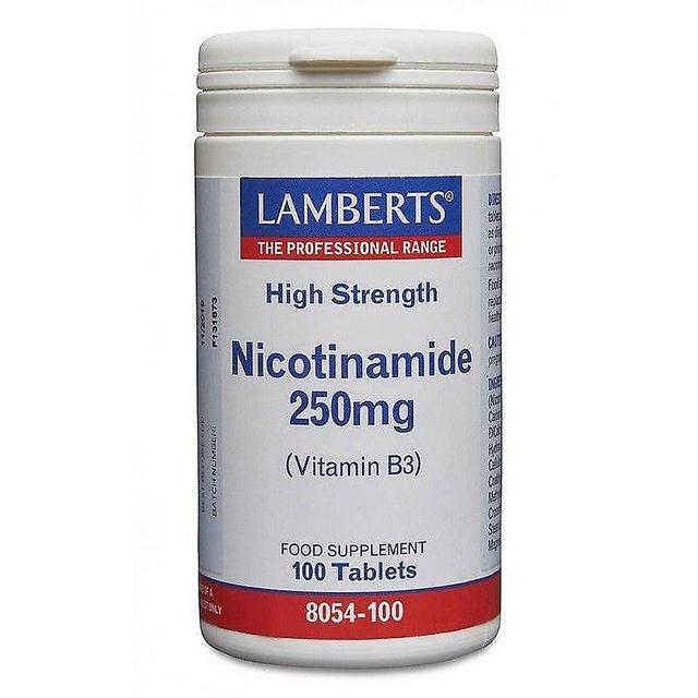 Lamberts Nicotinamide 250mg Tablets 100 (8054-100) on Productcaster.